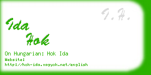 ida hok business card